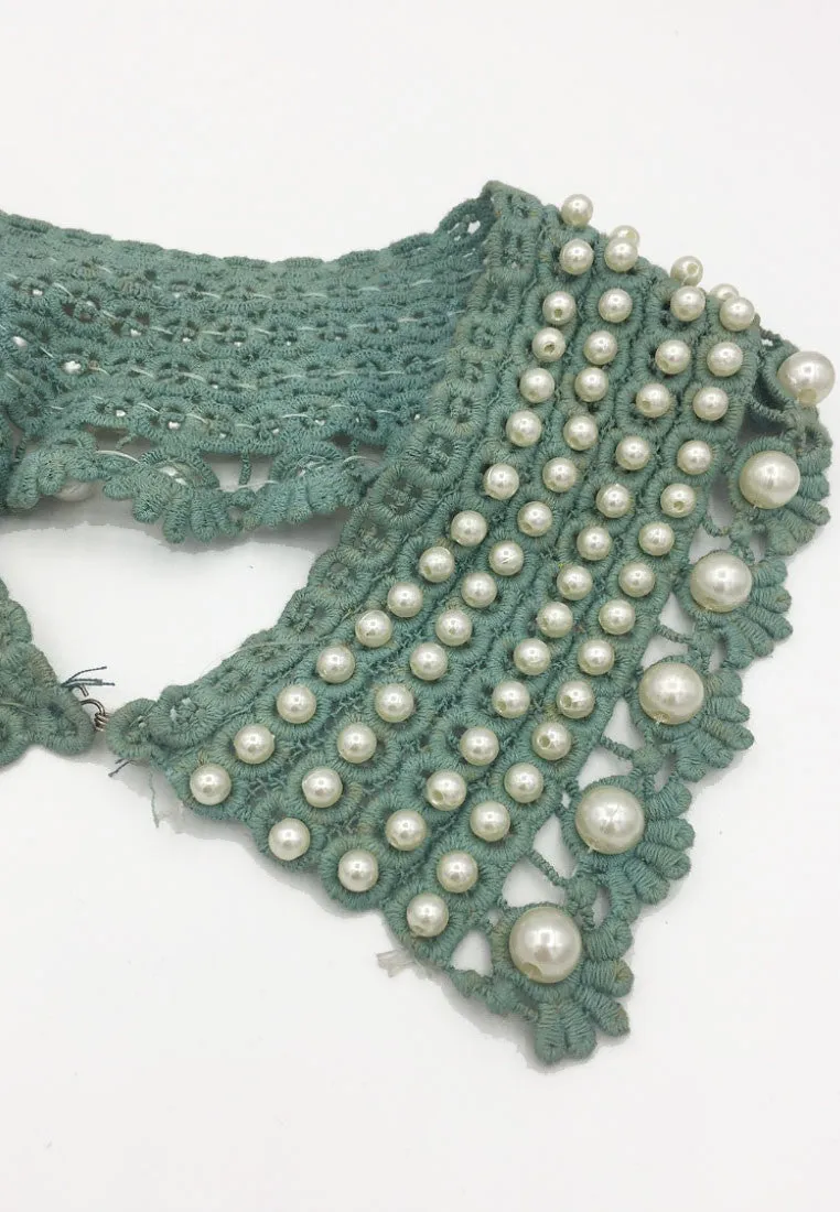 สร้อยคอแฟชั่นเเต่งมุข - Stylish Necklace With Cystals