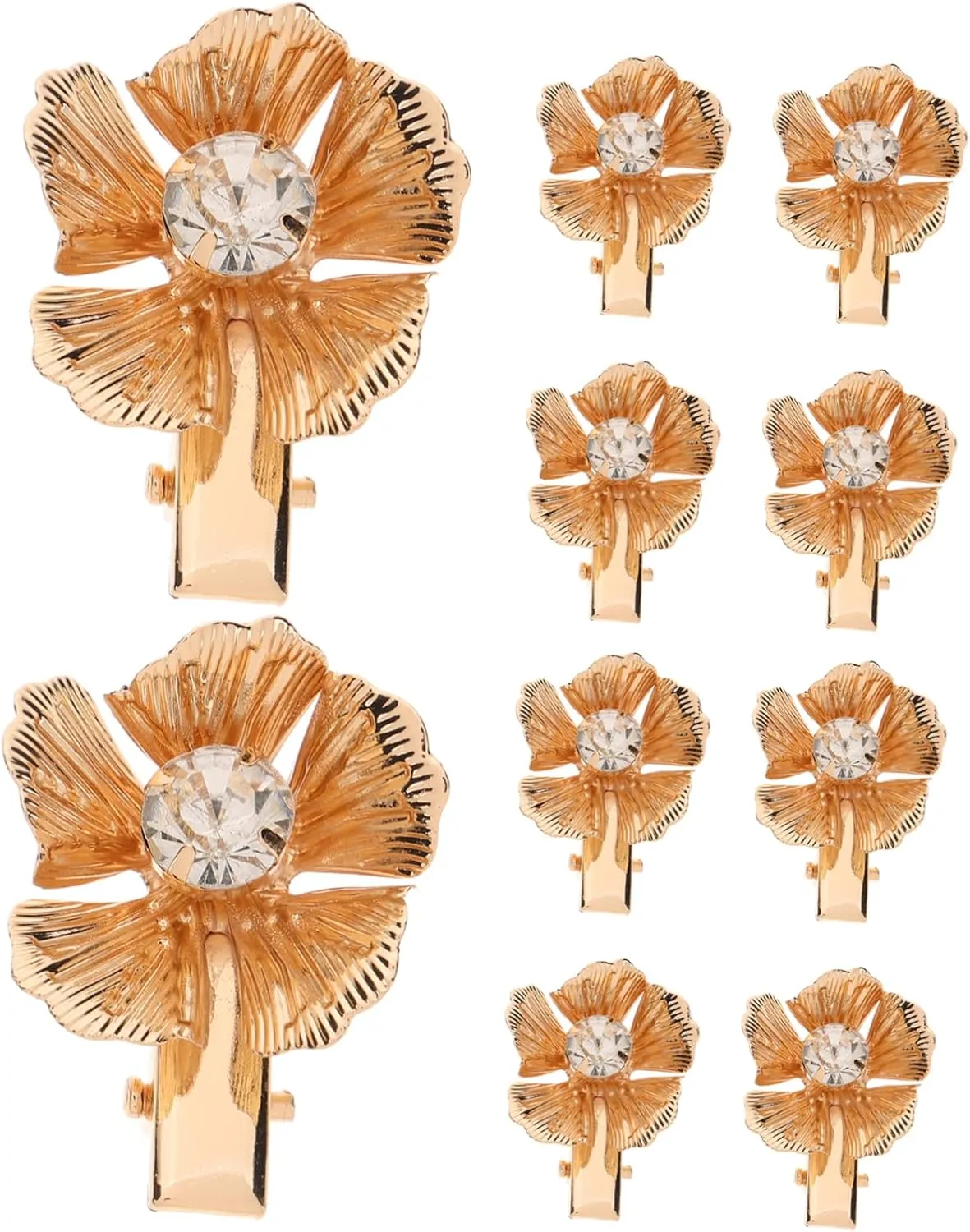 10pcs Flower Hair Clips for Women Elegant Floral Hair Accessories Flower Barrettes for Everyday Wear and Special Occasions for Bangs and Updos