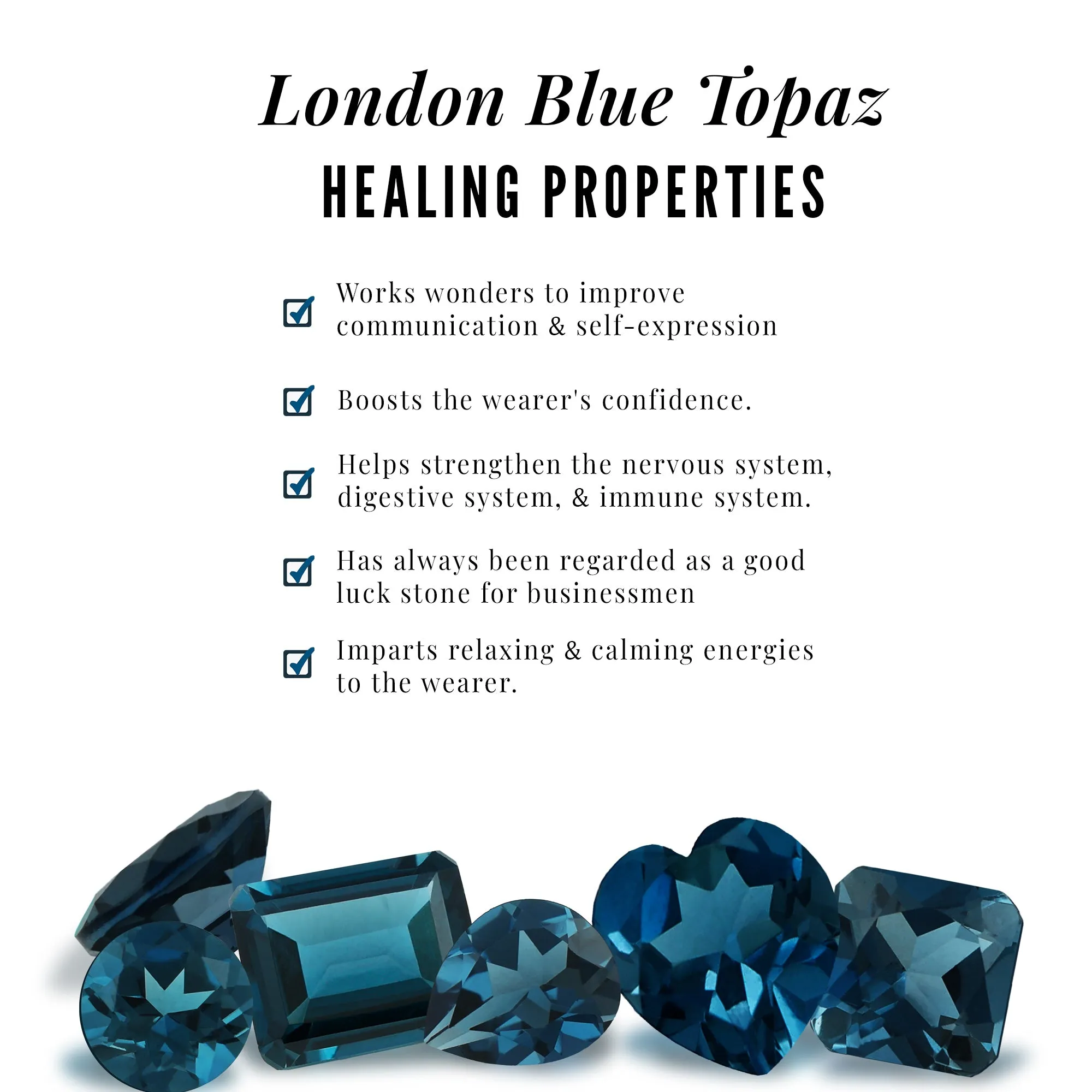 1.25 CT Simple London Blue Topaz Two Stone Infinity Stud Earrings