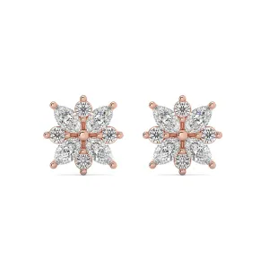 1/2Ct Marquise Star Diamond Earrings 14k Gold Earrings Lab Grown