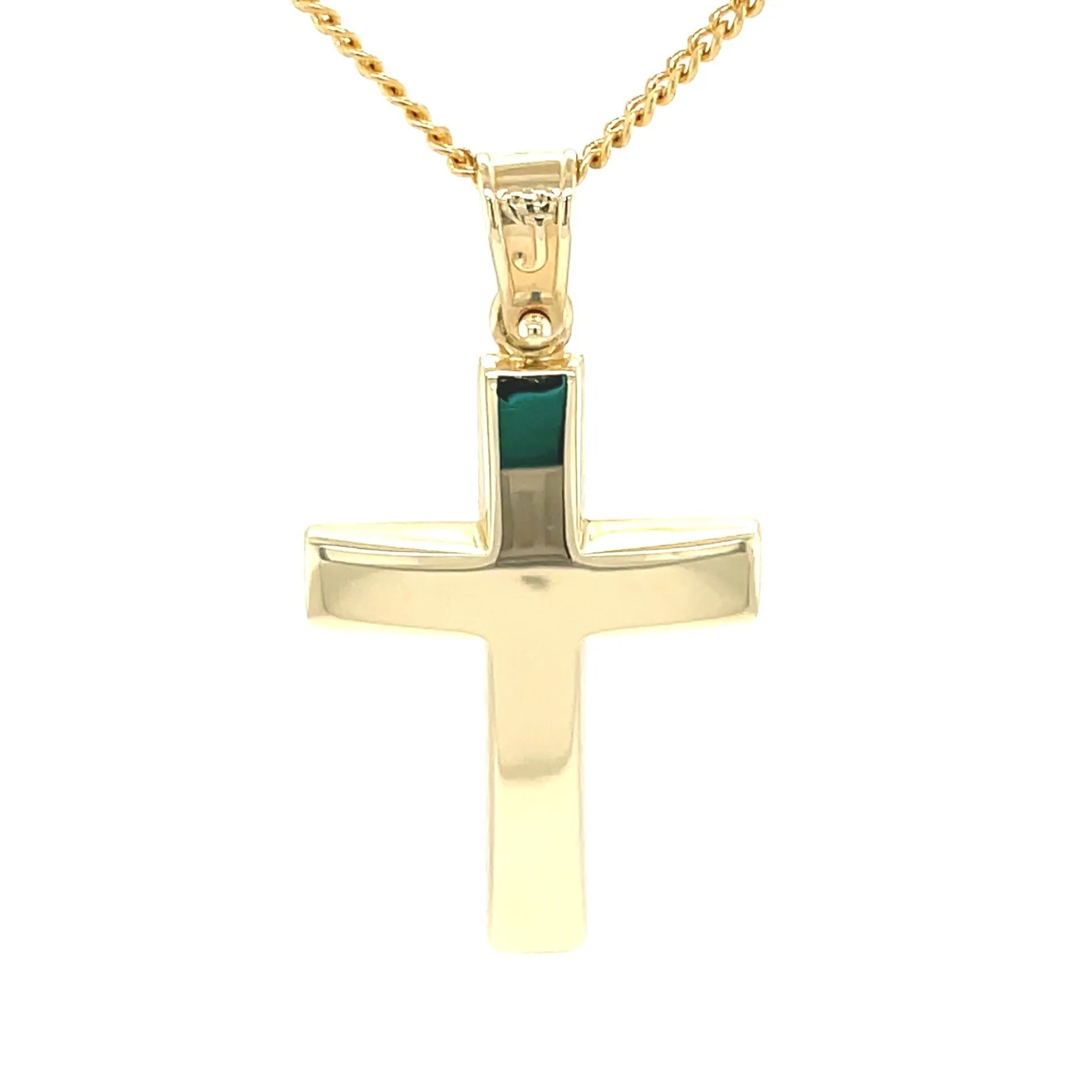 14ct Yellow Gold double Sided Baptism Cross