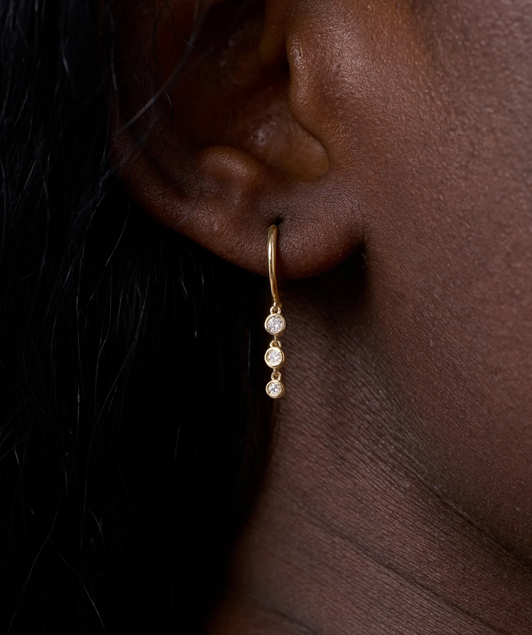 14K Gold Cascade Earrings