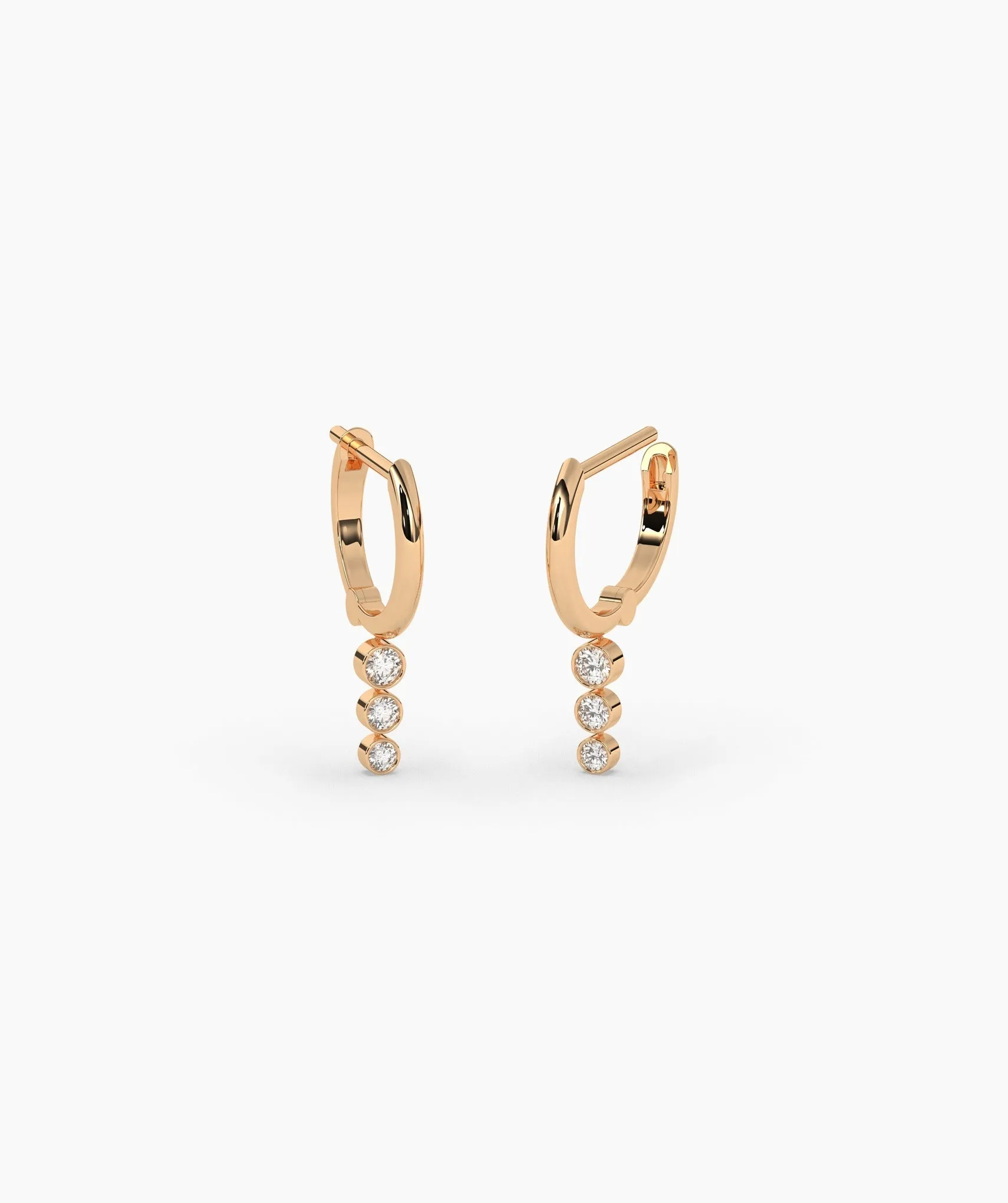 14K Gold Cascade Earrings