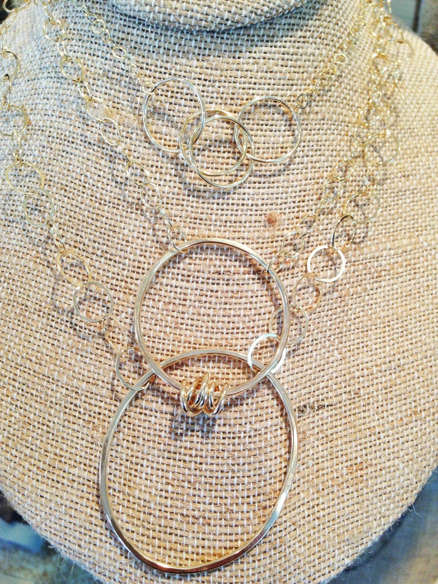 14K Gold-fill Shooting Star necklace with medium chain