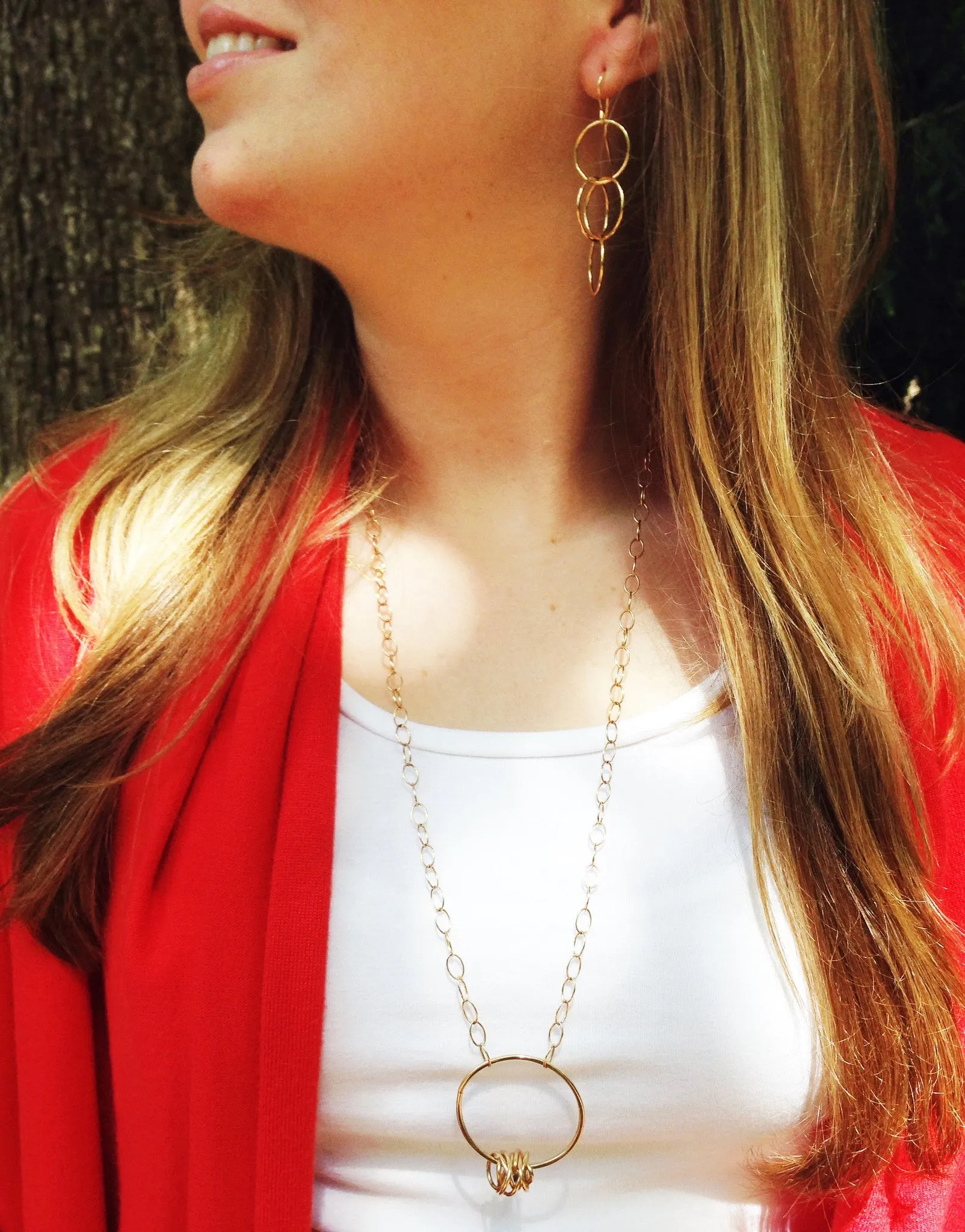14K Gold-fill Shooting Star necklace with medium chain