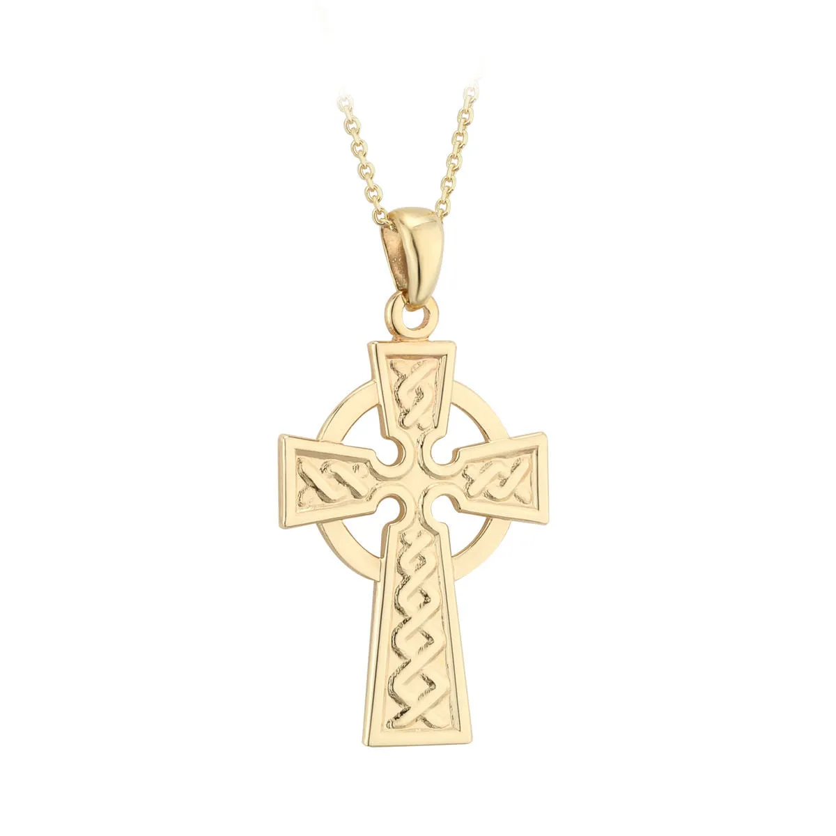 14K Gold Medium Celtic Cross