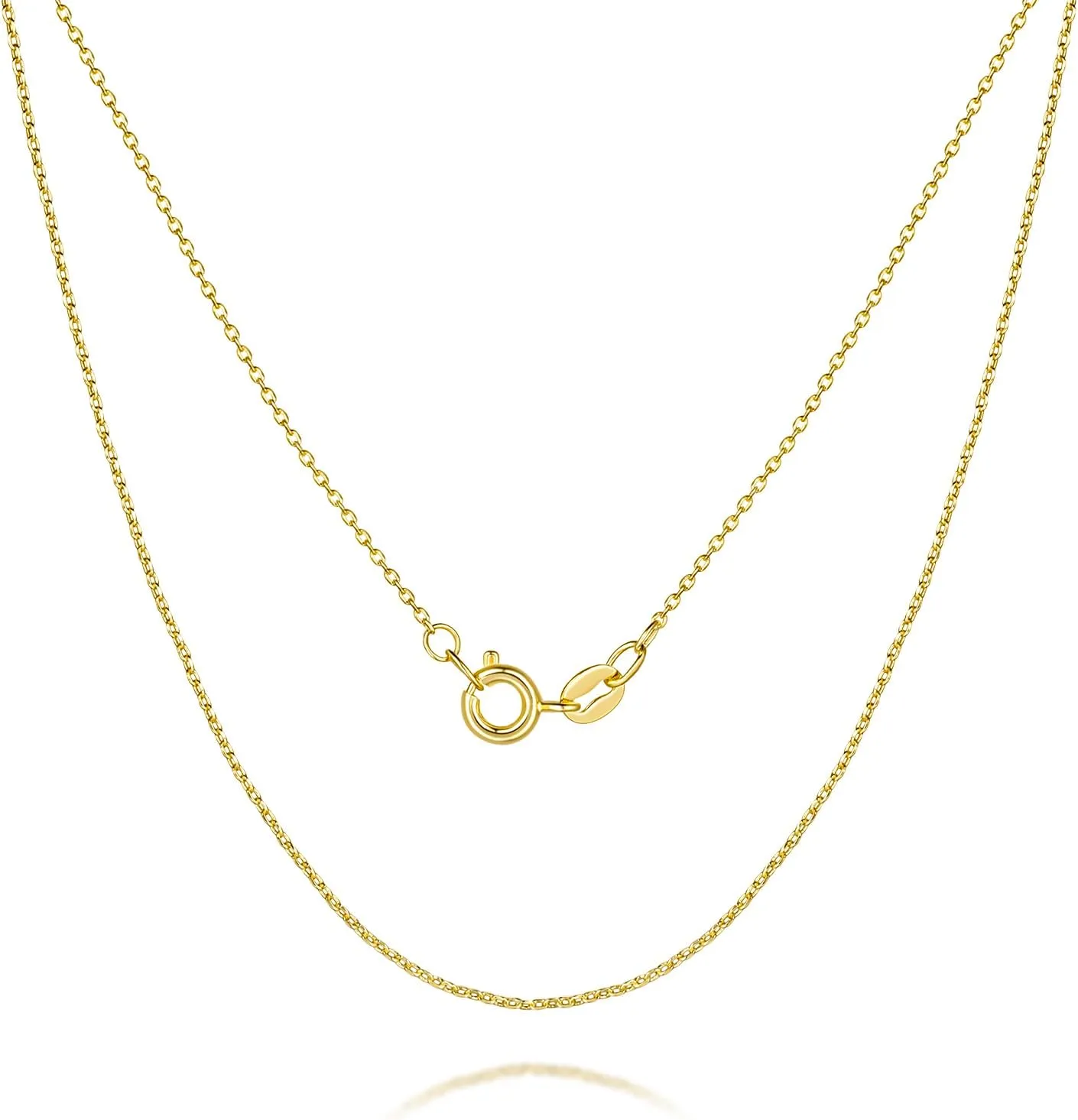 14K Gold Necklaces for Women & Mens Necklace Gold Chain for Women Mens Chains Elegant Dainty 14k Necklaces thin Cable Chain Necklace Chains 1mm 16-26