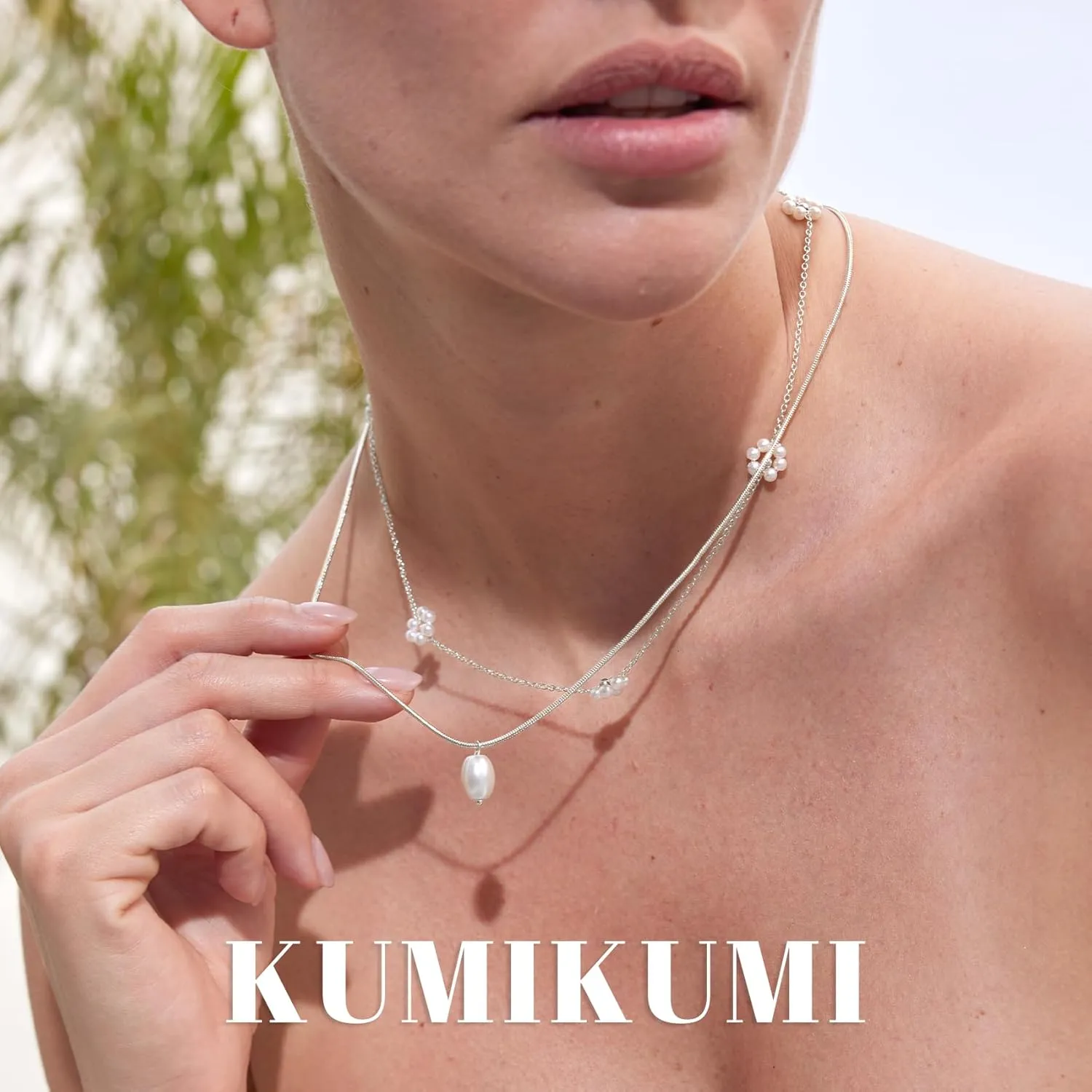 14K Gold Pearl Necklace for Women Trendy, Dainty Heart Layered Gold Necklaces Stack Cute Beach Choker Gold Necklaces for Women Set Gifts