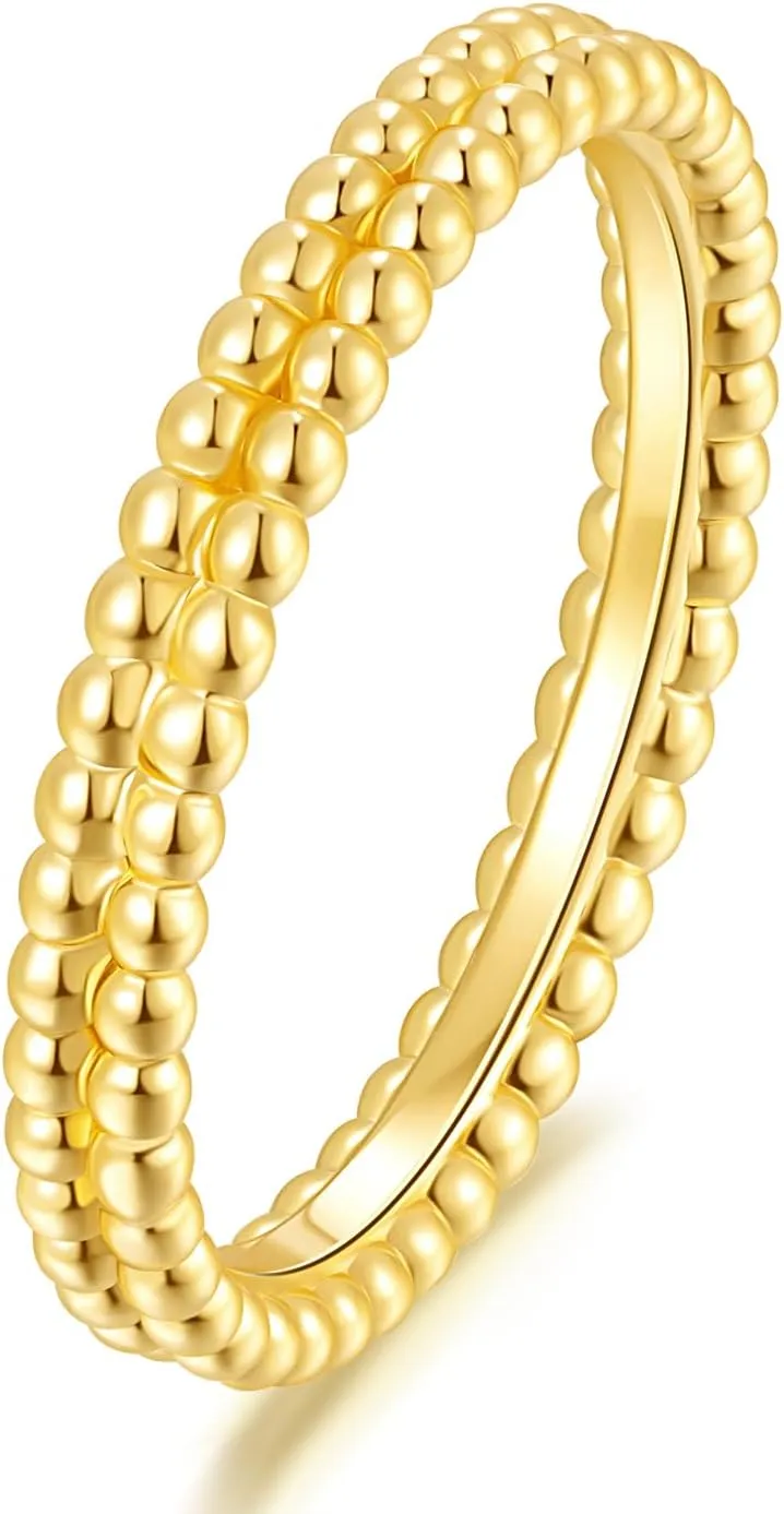 14K Gold rings for Women Timeless Simplicity 14K Gold Dainty Rings for Women With a Sense of Design 5-9