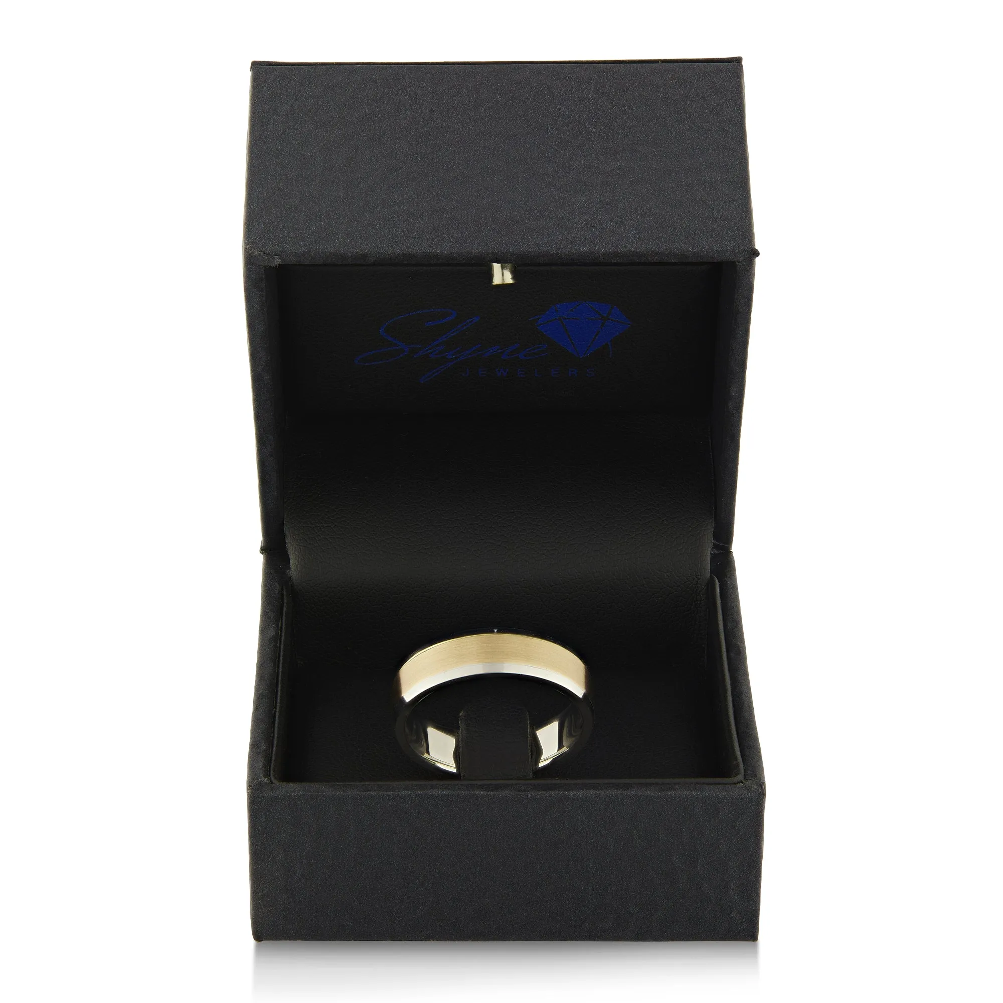 14K Two Tone Gold Band Ring