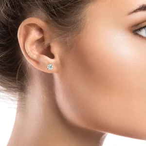 14k Yellow Gold 6-prong Round Brilliant Diamond Stud Earrings (1 Ct. T.w., Si1-si2 Clarity, H-i Color)