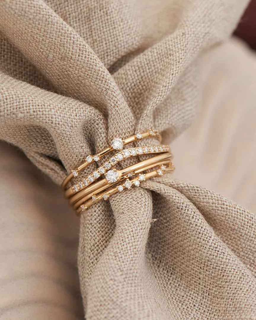 14kt Gold Magma Diamond Ring