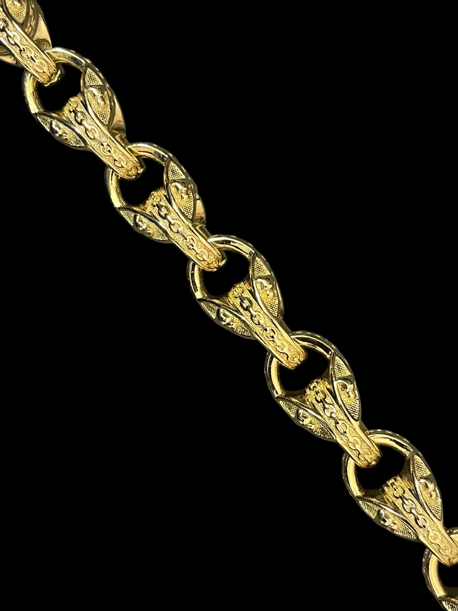 14mm Gold Filled Bonded Bulldog Tulip Bracelet 8/9 Inch