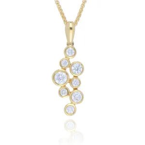 18ct Yellow Gold 0.50ct Diamond Scatter Necklace
