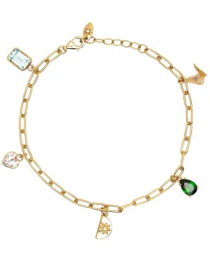 18k Gold Vermeil Wanderlust Charm Bracelet