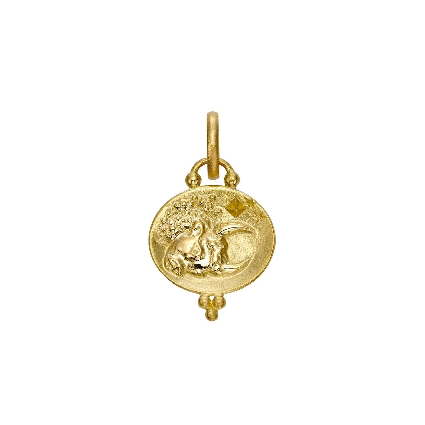 18K Taurus Zodiac Pendant