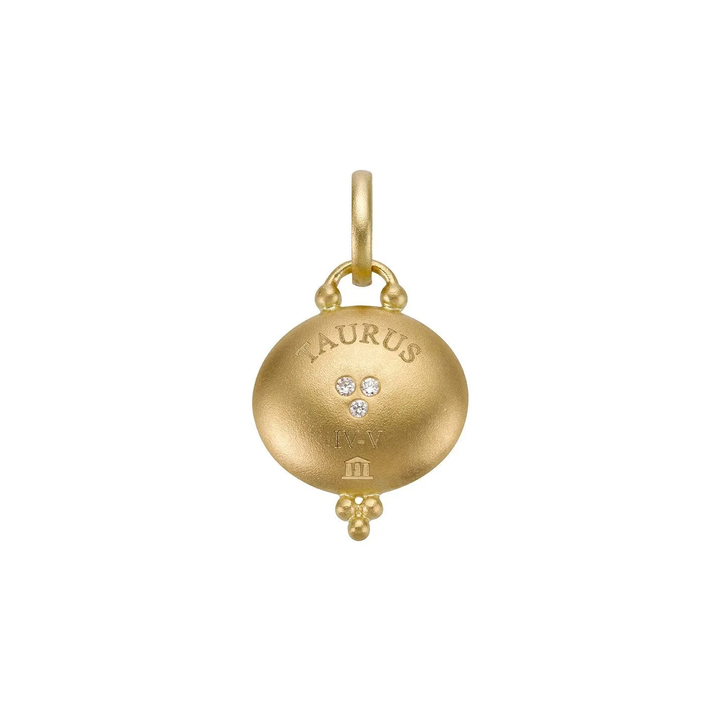 18K Taurus Zodiac Pendant