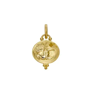 18K Taurus Zodiac Pendant