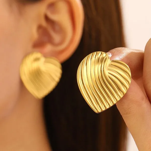 18K Waterproof Non-Tarnish Stainless Steel Studs