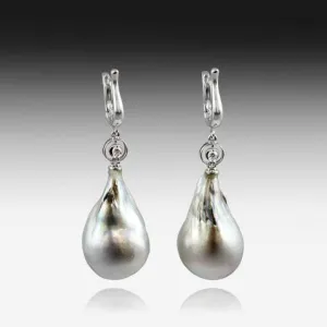 18KT White Gold South Sea Baroque Pearls