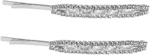2pcs Rhinestone Hair Clips for Women Sparkly Bling Barrettes Stylish Snap Hair Accessories for Weddings Brides and Everyday Fashion
