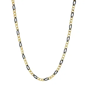6mm Stainless Steel Gold IP Stainless Steel Necklace | Italgem Steel