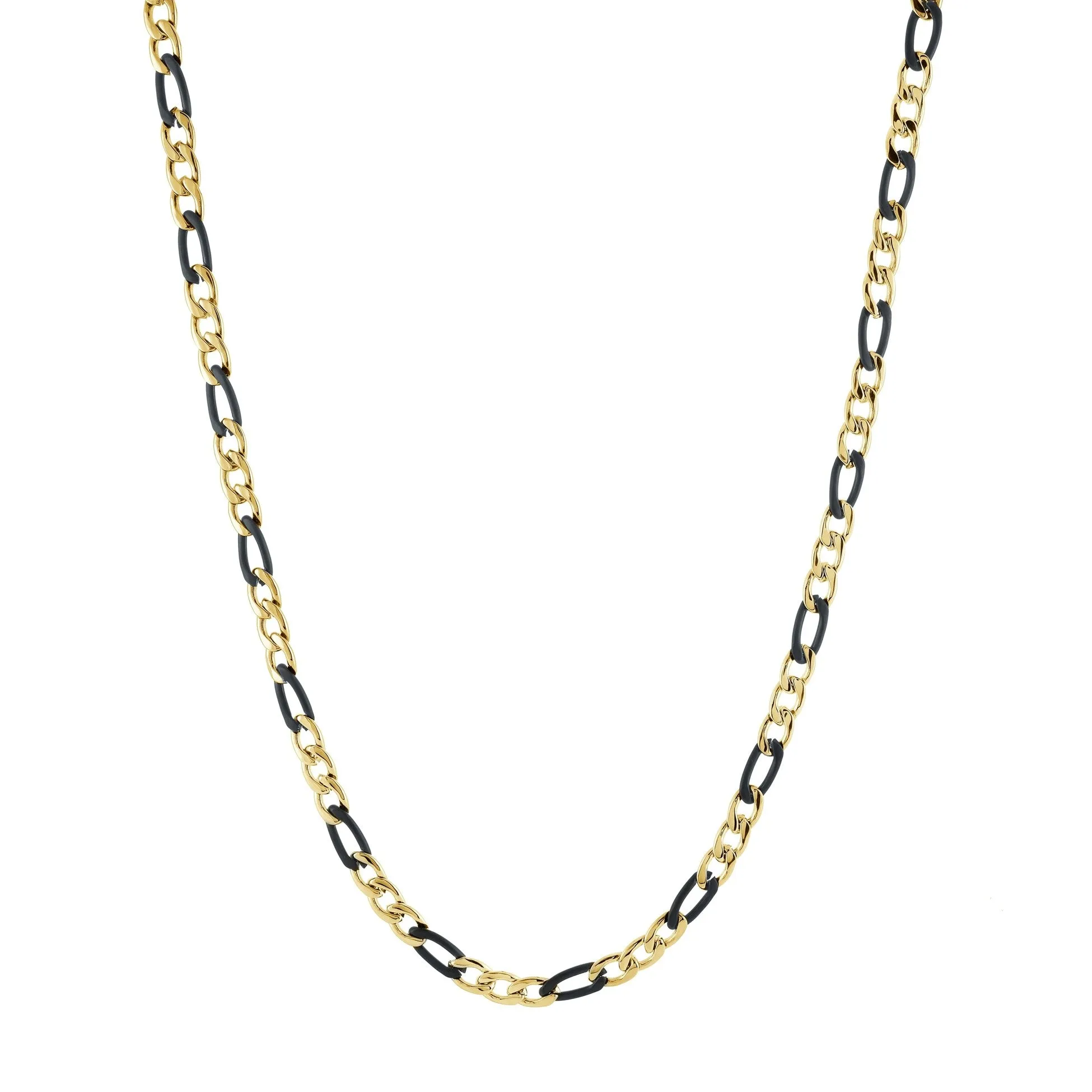 6mm Stainless Steel Gold IP Stainless Steel Necklace | Italgem Steel
