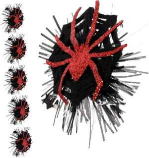 6pcs Halloween Spider Hair Clips Decorative Hair Barrettes for Costume Party Accessories Charming Spider Design for Halloween Festivities and Events