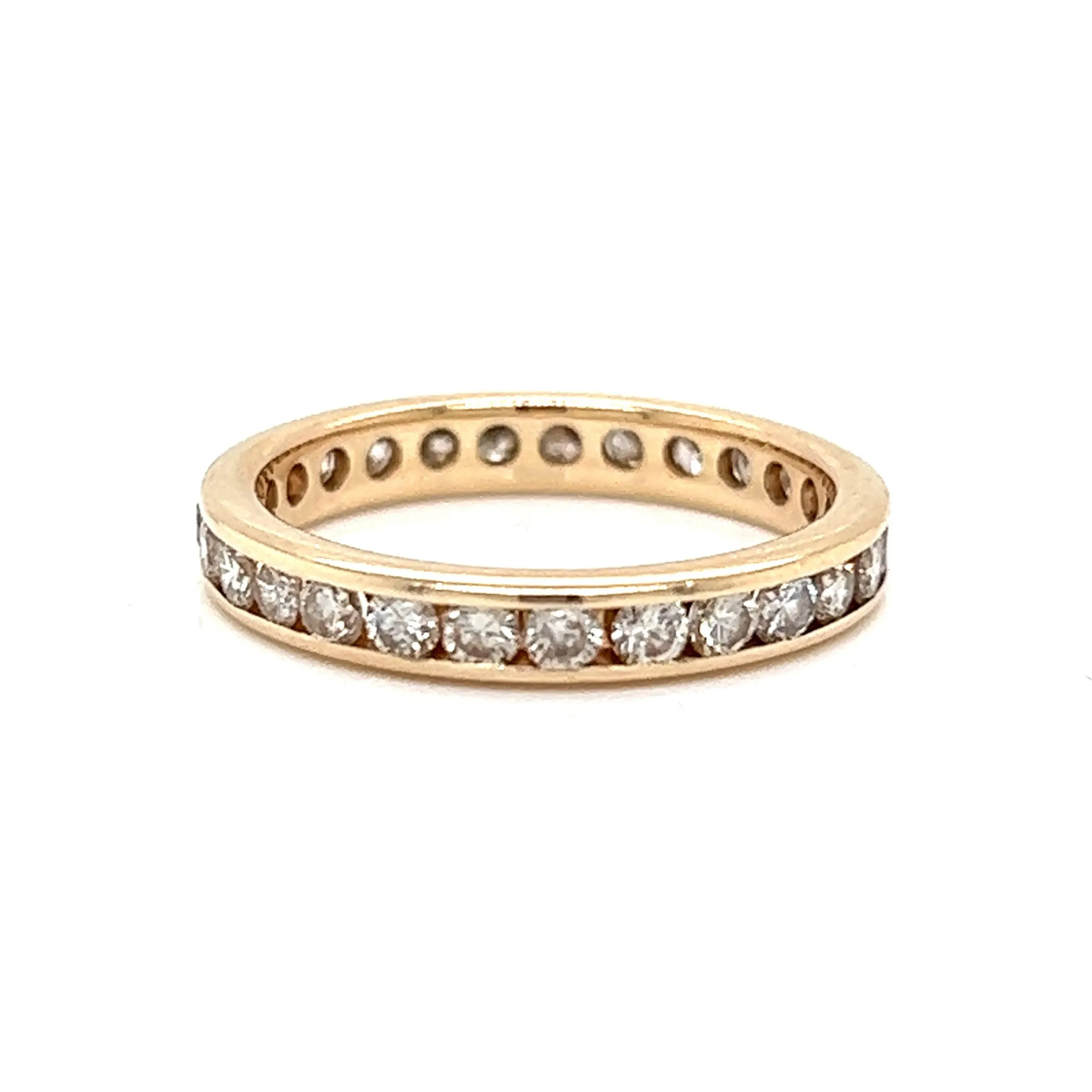 .84 Channel Set Diamond Eternity Band in 14k Yellow Gold