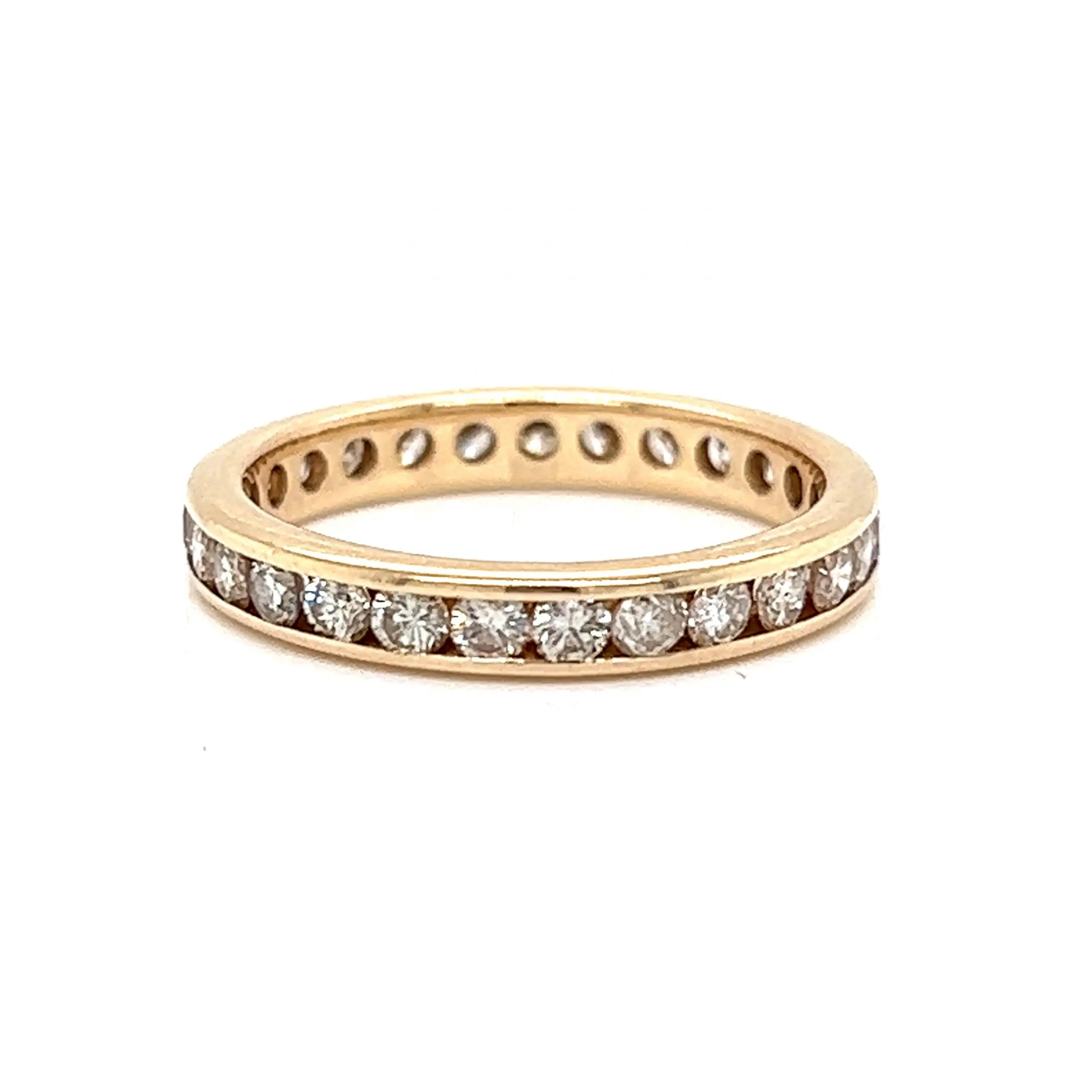 .84 Channel Set Diamond Eternity Band in 14k Yellow Gold