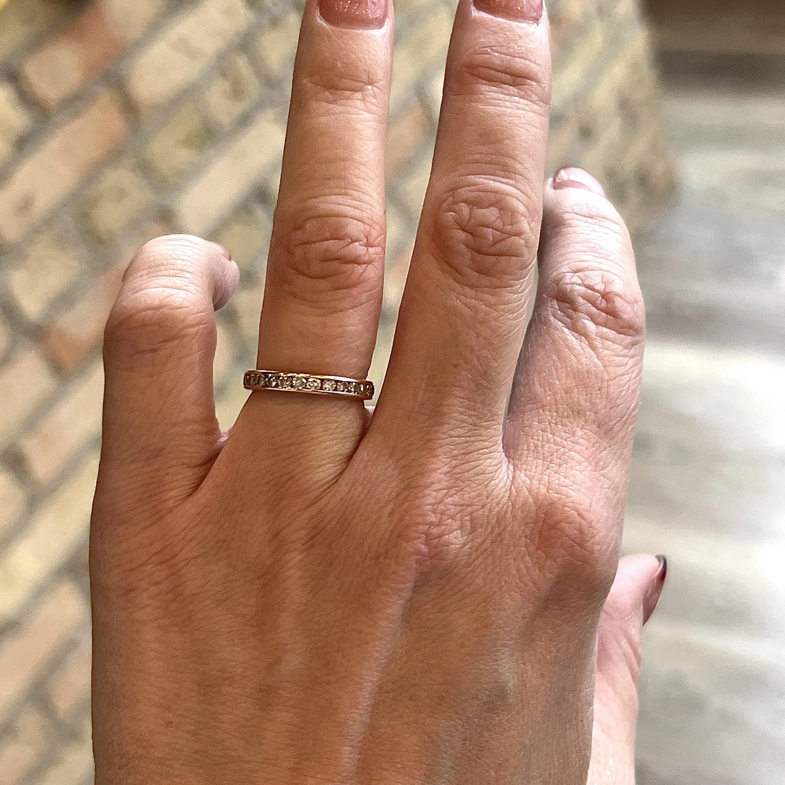 .84 Channel Set Diamond Eternity Band in 14k Yellow Gold