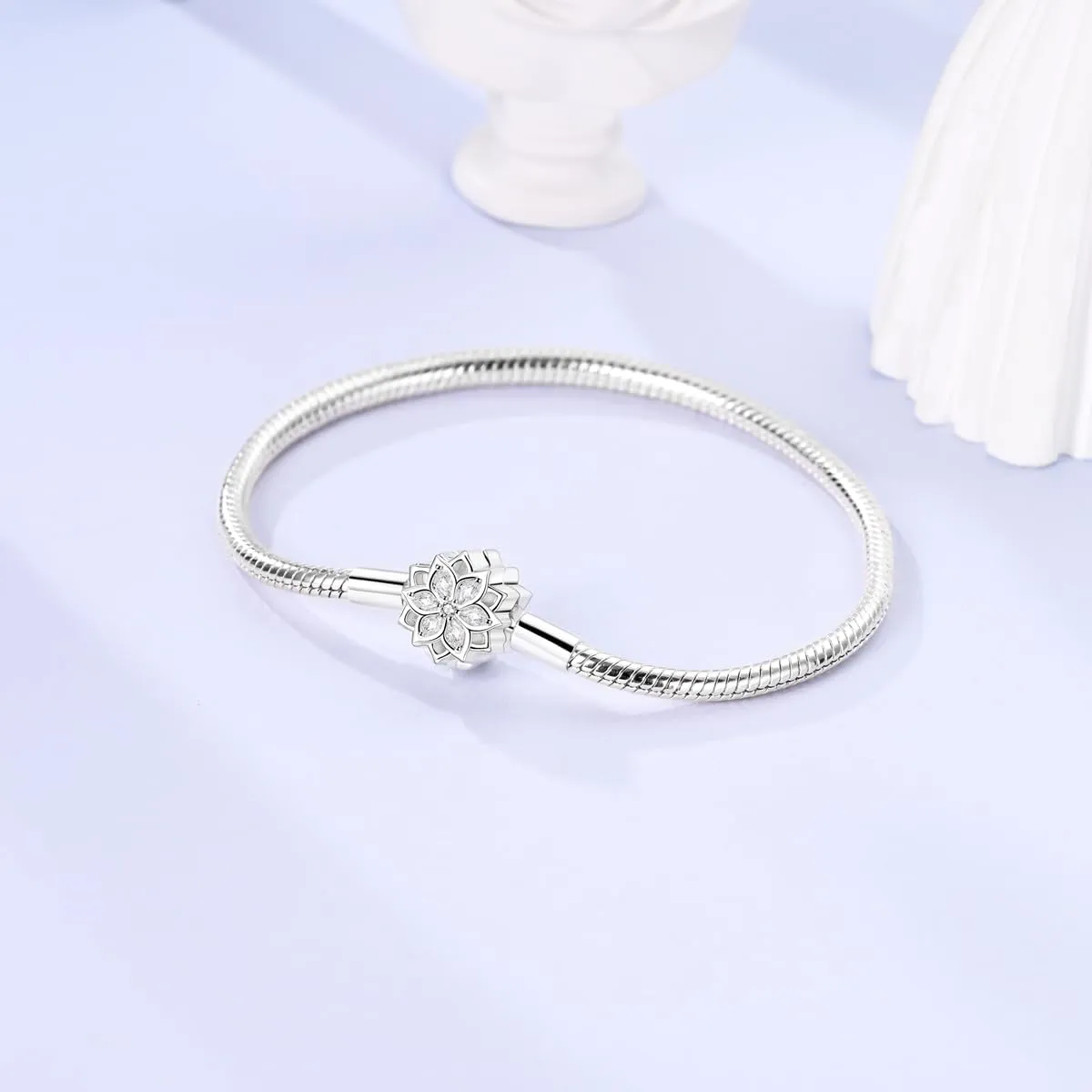 925 Sterling Silver Charm Bracelet for Women, Moon and Star Bracelets Butterfly Snake Bracelets fit Pandora Charm Beads Various Snake Charm Bracelets Size 6.7in-7.9in