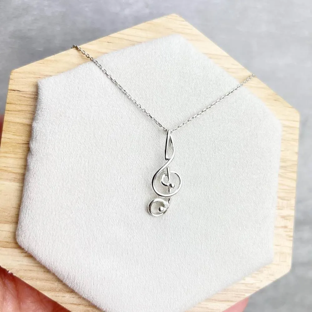 925 Sterling Silver Classic Clef Pendant- GS201