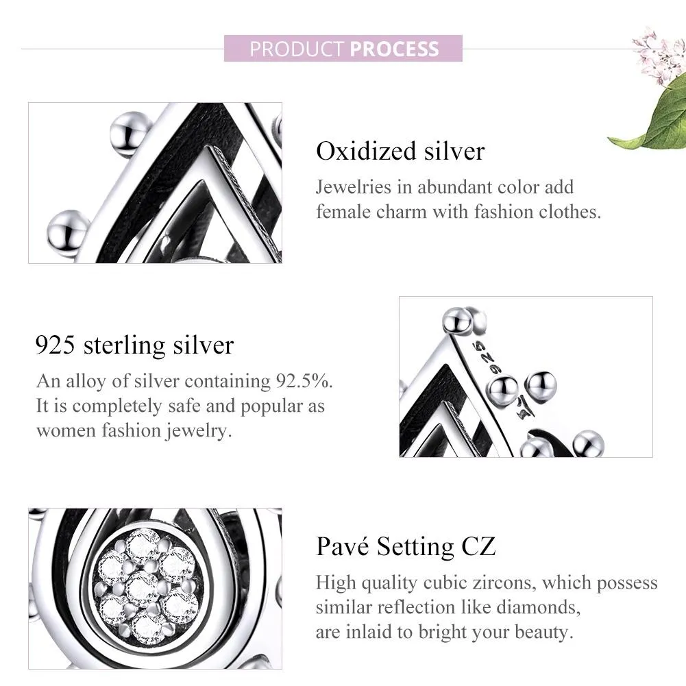 925 Sterling Silver Lotus Bud Beads For Diy Bracelets & Necklaces
