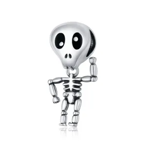 925 Sterling Silver Skull Beads For Diy Bracelets & Necklaces