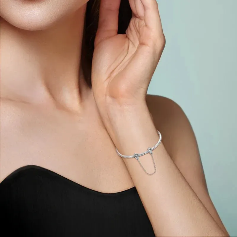 925 Sterling Silver Weave Stopper Chain For Bracelets & Necklaces