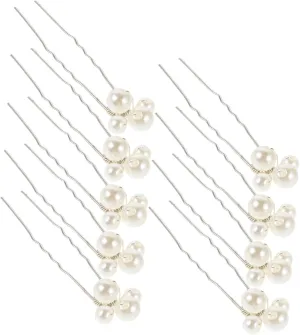 9pcs Retro Imitation Pearl Wedding Hair Pins Clips for Brides Vintage Leaf Hair Accessories for Women and Elegant Bridal Hairpieces for Special Occasions