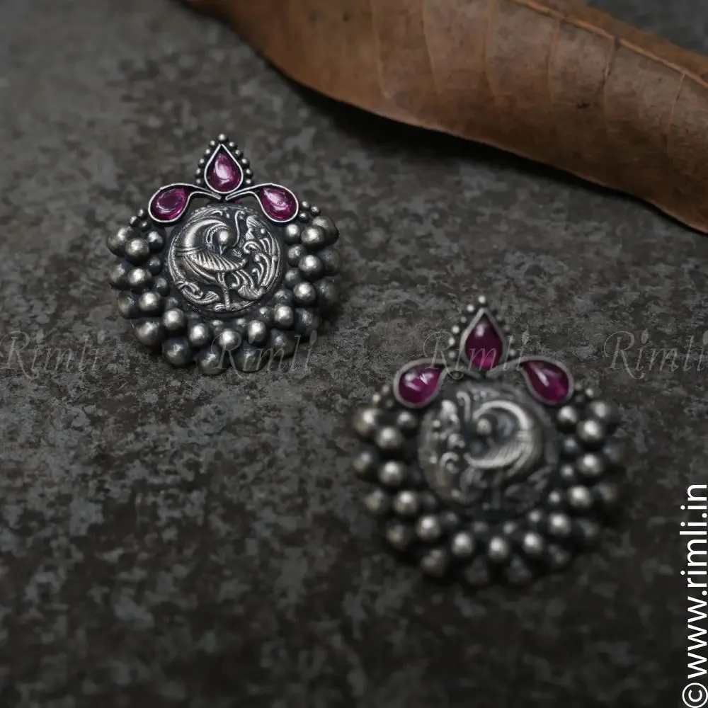 Aishani Silver Chand Ear Stud