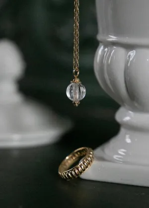 Alix d. Reynis Lucrece Necklace In Vermeil And Rock Crystal