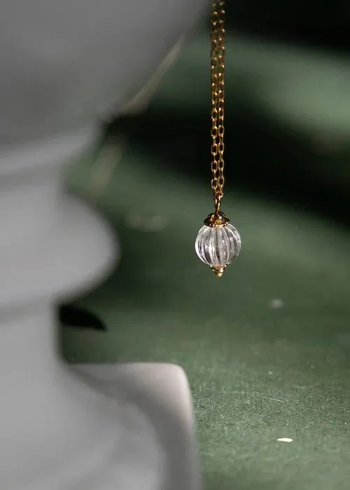 Alix d. Reynis Lucrece Necklace In Vermeil And Rock Crystal