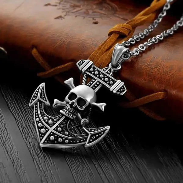 Anchor Skull Necklace "Sailor"