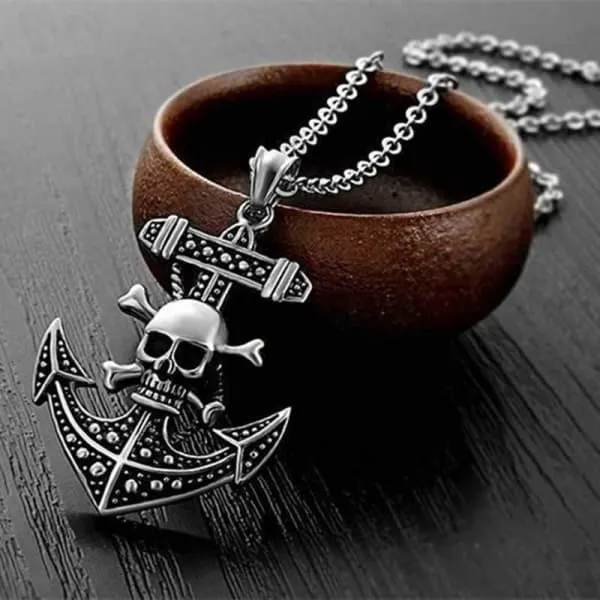 Anchor Skull Necklace "Sailor"