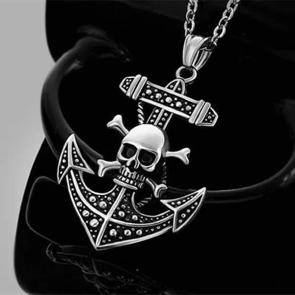 Anchor Skull Necklace "Sailor"