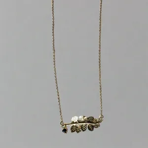 Apple Leaf Necklace, Gold