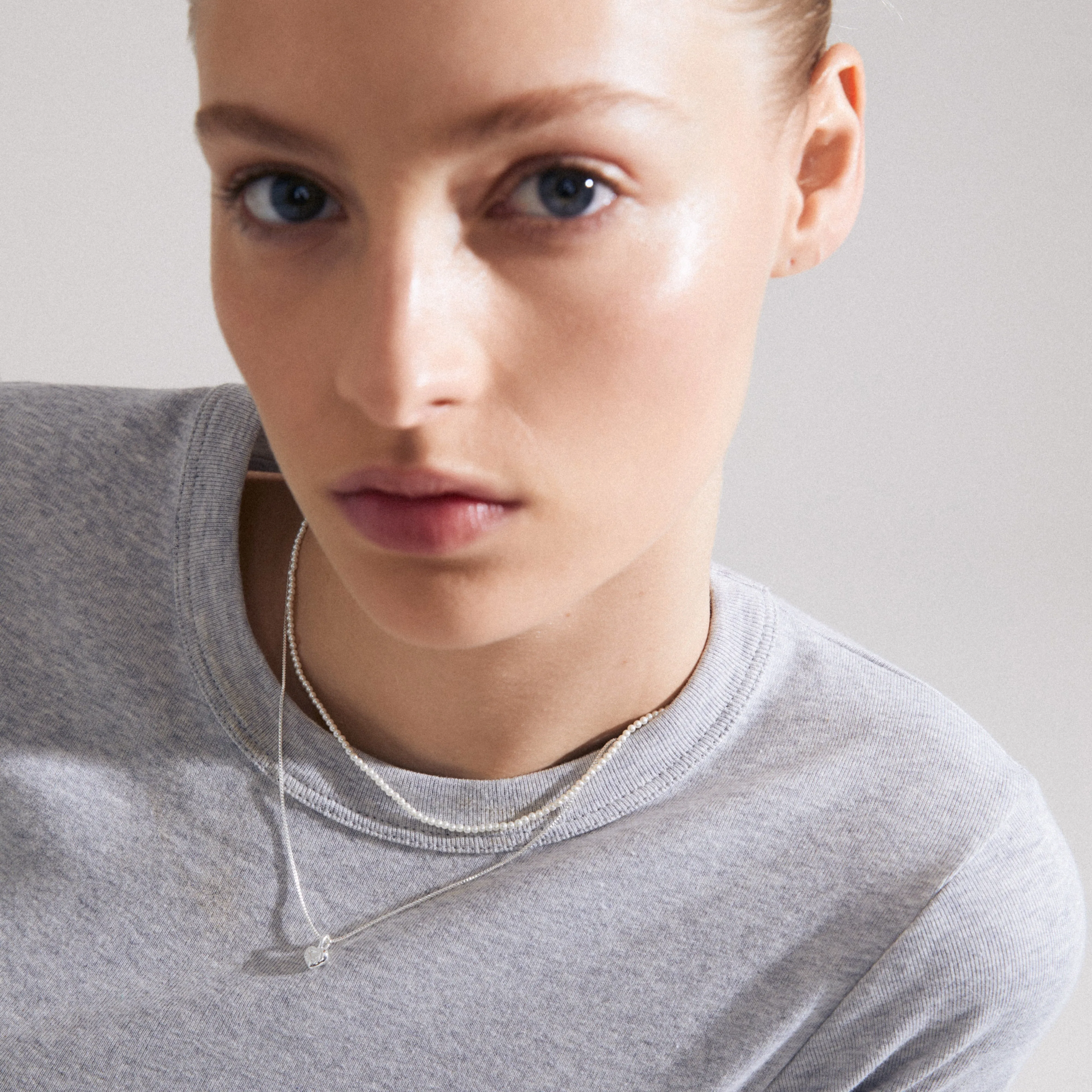 ARLET necklace 2-in-1 set, silver-plated