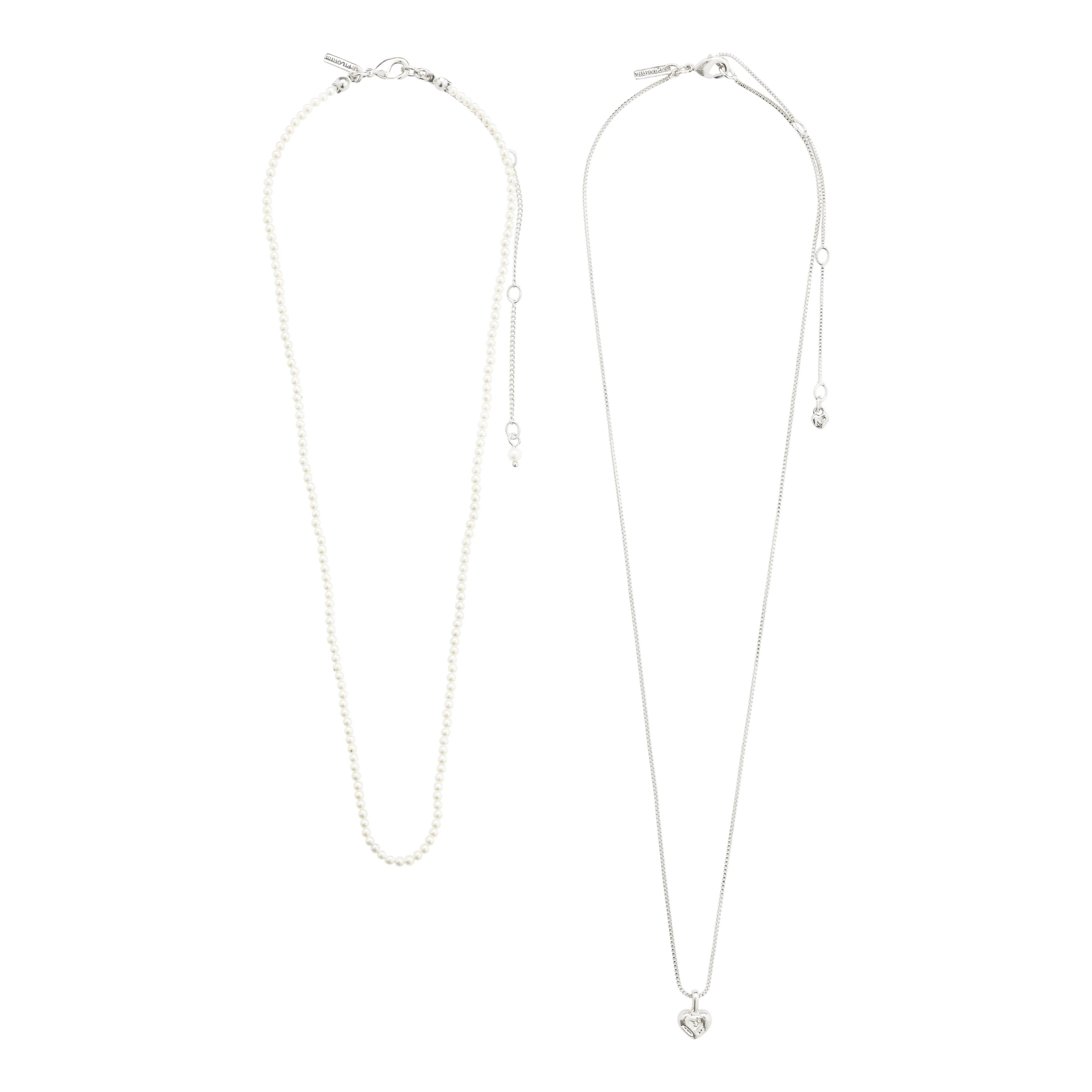 ARLET necklace 2-in-1 set, silver-plated