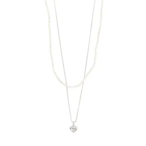 ARLET necklace 2-in-1 set, silver-plated