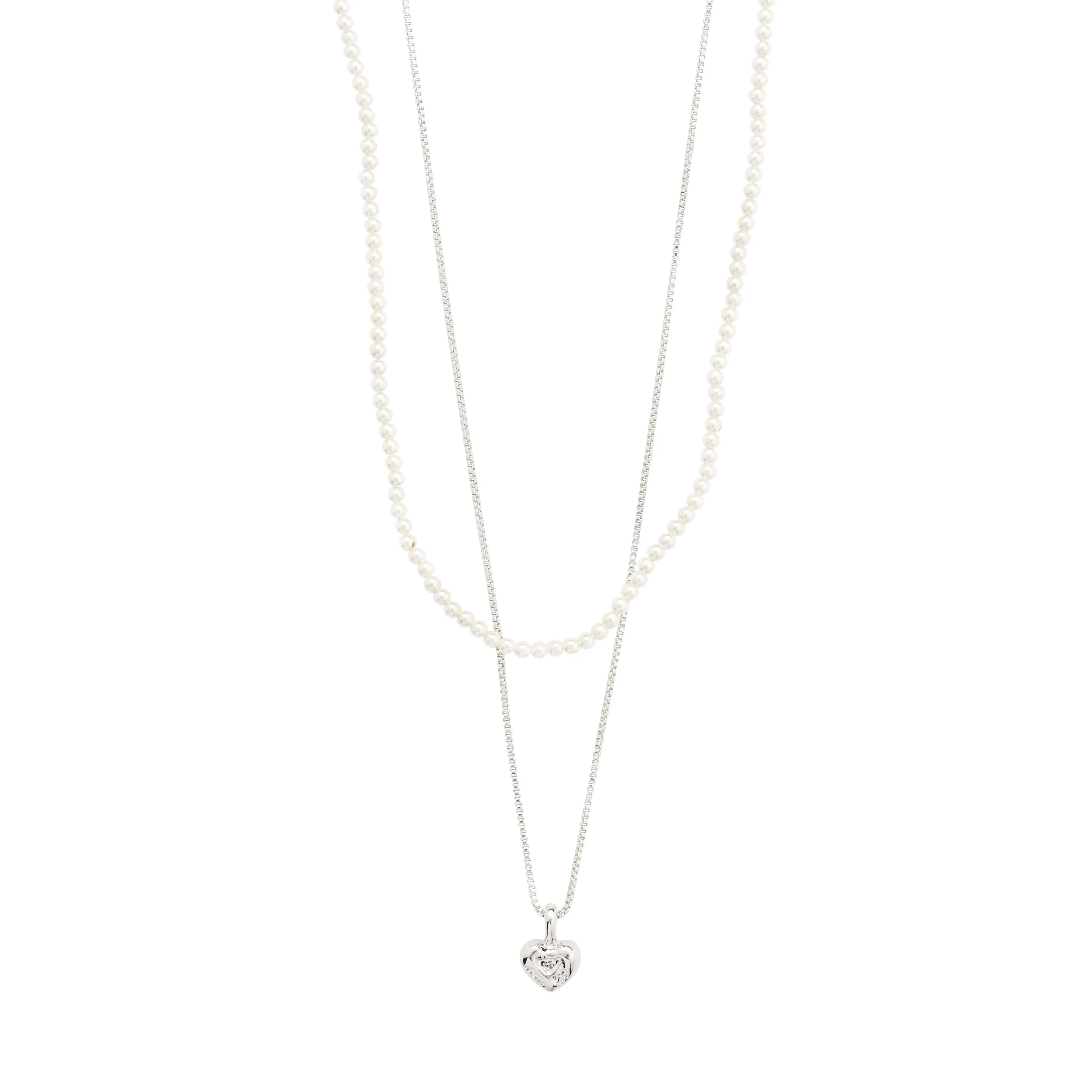ARLET necklace 2-in-1 set, silver-plated