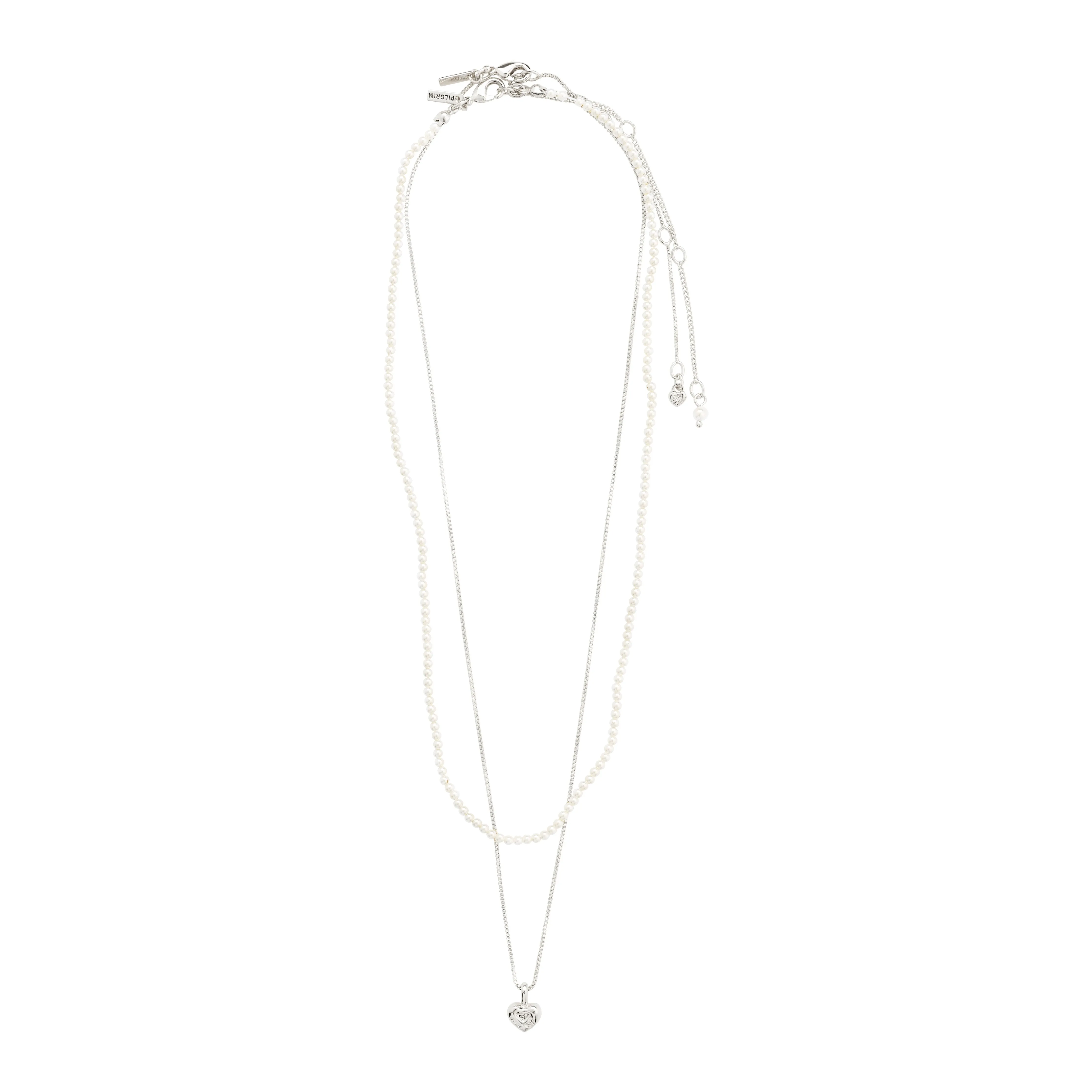 ARLET necklace 2-in-1 set, silver-plated