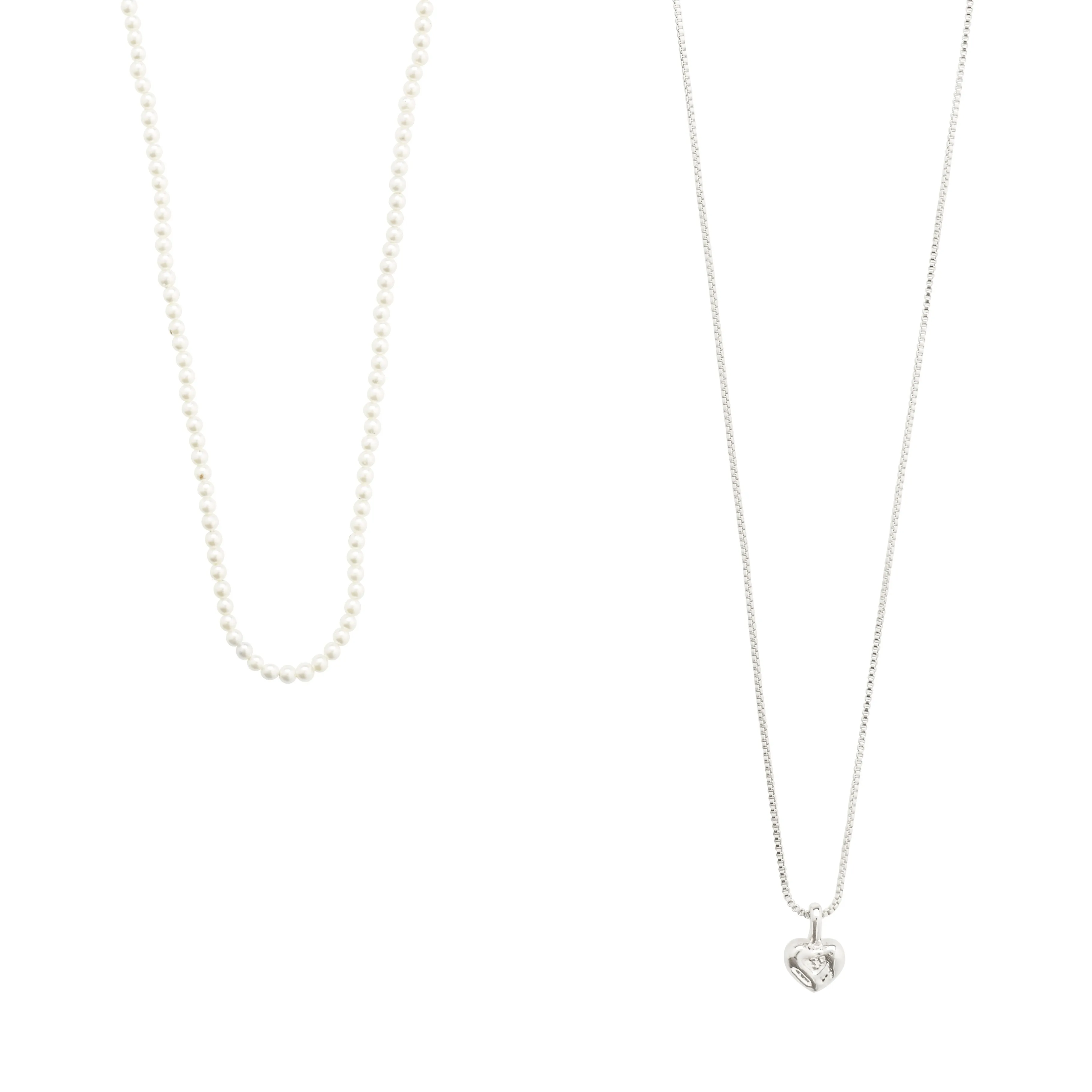 ARLET necklace 2-in-1 set, silver-plated